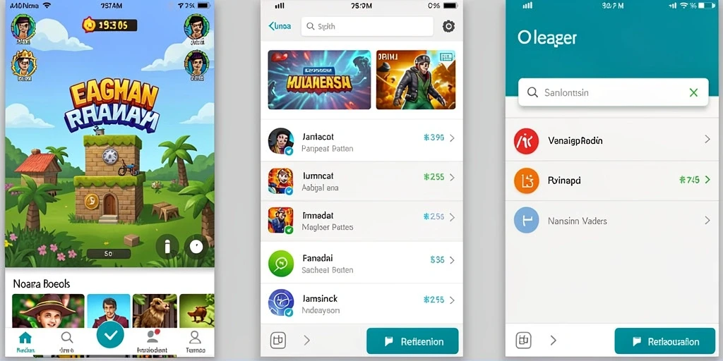 bola07 - Menu pilihan mode permainan yang beragam.